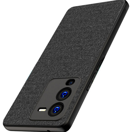 Kapa Soft Full Fabric Protective Back Case Cover for Vivo V25 PRO (5G) (Black)