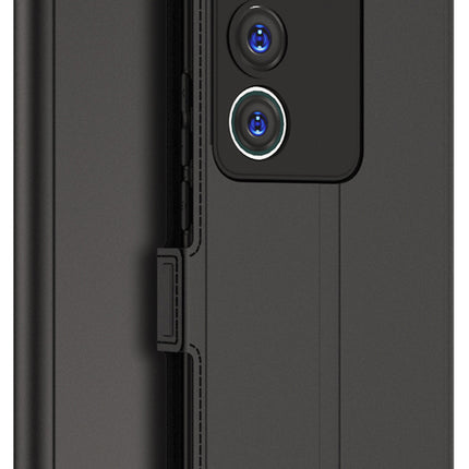Kapa Noble Slim Magnetic Leather Flip Case Cover for Vivo V29 (5G) / Vivo V29 Pro (5G) | Card Holder Stand Leather Flip Wallet Case (Black)