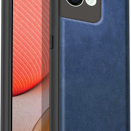 Kapa Tux Back Case for Oppo Reno 8 Pro ,Slim Leather Case with Shockproof Back Cover (Blue)