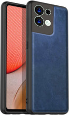 Kapa Tux Back Case for Oppo Reno 8 Pro ,Slim Leather Case with Shockproof Back Cover (Blue)