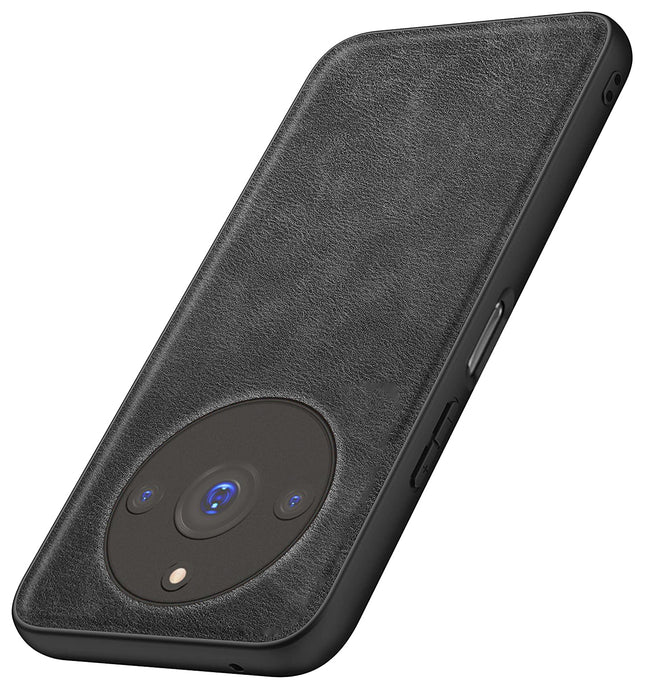 Kapa Tux Leather Back Cover for Realme 11 Pro / 11 Pro Plus | Slim Shockproof Camera Protection Bumper Case (Black)