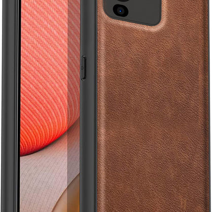 Kapa Tux Back Case for Vivo V25 Pro ,Slim Leather Case with Shockproof Back Cover (Brown)
