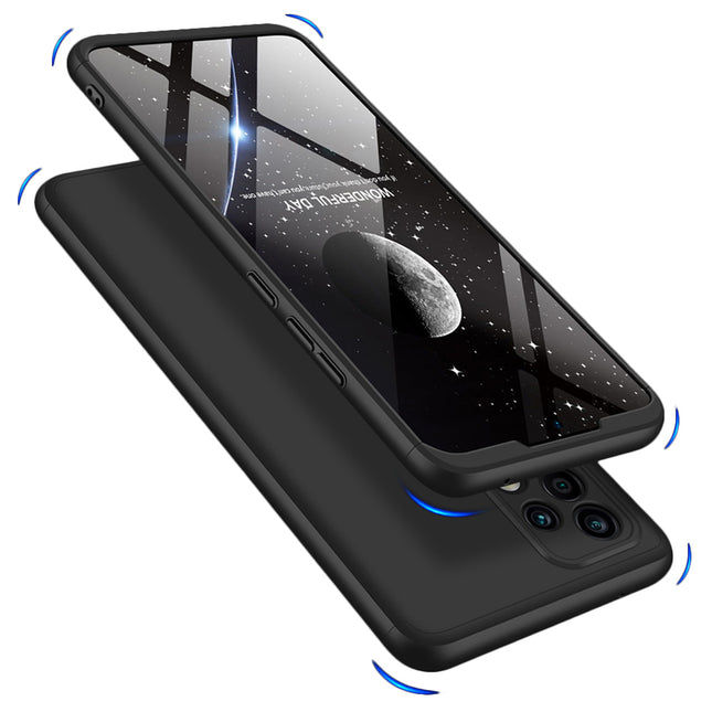 Double Dip Full 360 Protection Back Case Cover for Samsung Galaxy A52 (Black) - Mobizang