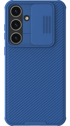 Kapa Camshield Back Cover for Samsung Galaxy S24 PLUS | Inbuilt Slider Shockproof Lens Protection Case (Blue)