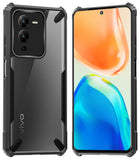 Kapa Bull Back Cover for Vivo V25 Pro (5G) , [Military Grade Protection] Shock Proof Slim Hybrid Bumper Case (Black)