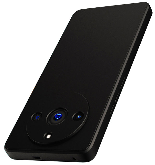 Kapa Matte Protective Lens Flexible Back Cover for Realme 11 PRO / 11 PRO + (PLUS) | Slim Silicone with Soft Lining Shockproof Full Body Bumper Case (Black)