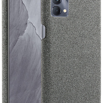 Woven Soft Fabric Case for Realme GT Master Back Cover, Shock Protection Slim Hard Anti Slip Back Cover (Grey)