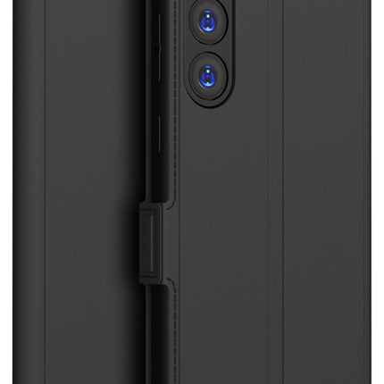Kapa Noble Slim Magnetic Leather Flip Case Cover for Samsung Galaxy S23 ,Card Holder Stand Leather Flip Wallet Case (Black) - Mobizang