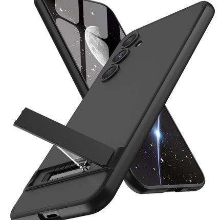 Kapa Double Dip Full 360 Protection Back Case Cover With Stand for Samsung Galaxy S23 FE (Black) - Mobizang