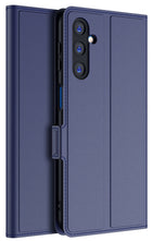 Kapa Noble Slim Magnetic Leather Flip Case Cover for Samsung Galaxy F54 / M54 (5G) | Card Holder Stand Leather Flip Wallet Case (Blue)