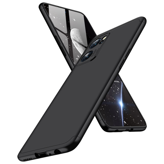 Double Dip Full 360 Protection Back Case Cover for Oppo Reno 7 (5G) (Black) - Mobizang