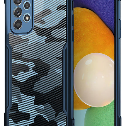 Beetle Camouflage for Samsung Galaxy A73 (5G) Back Case, [Military Grade Protection] Shock Proof Slim Hybrid Bumper Back Cover , Blue