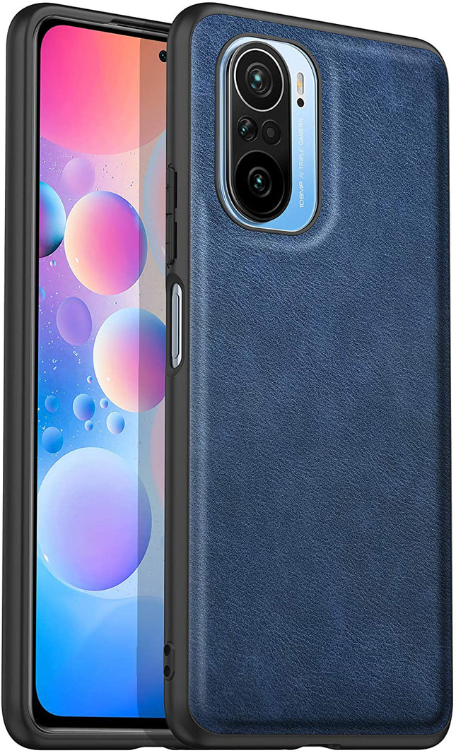 Tux Back Case for Mi 11X / Mi 11X PRO , Slim Leather Case with Soft Edge Shockproof Back Cover (Blue) - Mobizang