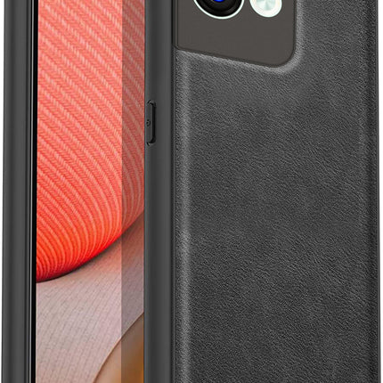Kapa Tux Back Case for Oppo Reno 8 Pro ,Slim Leather Case with Shockproof Back Cover (Black)