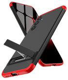 Kapa Double Dip Full 360 Protection Back Case Cover for Samsung Galaxy A34 (Red / Black) - Mobizang