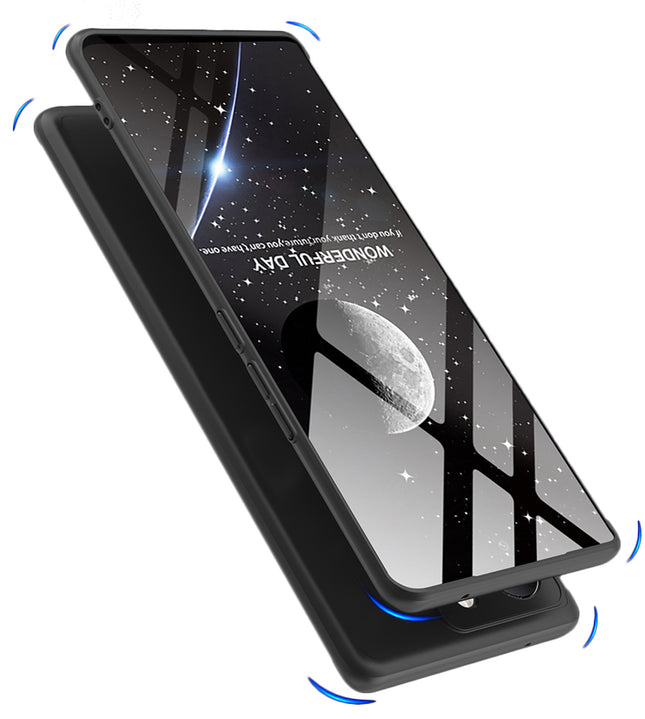 Kapa Double Dip Full 360 Protection Back Case Cover for Vivo V29 PRO (Black) - Mobizang