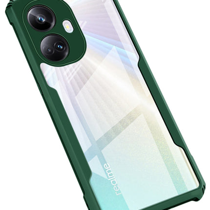Kapa Beetle for Realme 10 Pro Plus Back Case | [Military Grade Protection] Shock Proof Slim Hybrid Bumper Cover (Green)