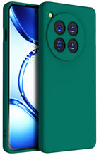 Kapa Matte Protective Lens Flexible Back Cover for OnePlus 12 | Slim Silicone with Soft Lining Shockproof Full Body Bumper Case (Green)