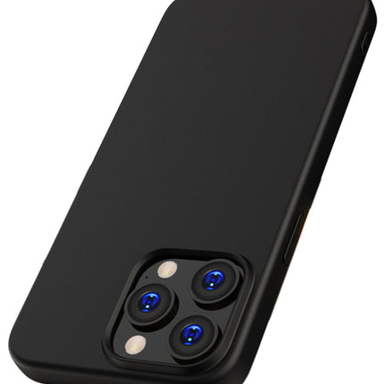 Kapa Matte Protective Lens Flexible Back Cover for Apple iPhone 15 Pro | Slim Silicone with Soft Lining Shockproof Full Body Bumper Case (Black) - Mobizang