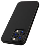 Kapa Matte Protective Lens Flexible Back Cover for Apple iPhone 15 Pro | Slim Silicone with Soft Lining Shockproof Full Body Bumper Case (Black) - Mobizang