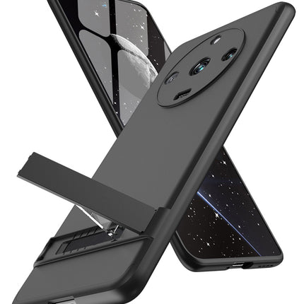 Kapa Double Dip Full 360 Protection Back Case Cover With Stand for Realme 11 Pro / 11 Pro Plus (Black)