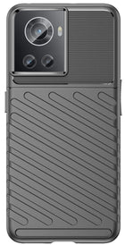 Kapa Thunder Protective Flexible Back Cover for OnePlus 10R | Slim Anti Slip Rugged TPU Shockproof Full Body Bumper Case (Black)