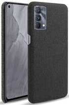 Woven Soft Fabric Case for Realme GT Master Back Cover, Shock Protection Slim Hard Anti Slip Back Cover (Black)