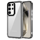 Kapa Warrior Acrylic Clear Back Cover For Samsung Galaxy S23 Ultra | Slim Shockproof [Military Grade Protection] Hybrid Bumper Case (Grey Sides) - Mobizang