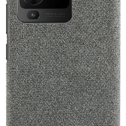 Kapa Woven Soft Fabric Case for VIVO V25 PRO (5G) Back Cover, Shock Protection Slim Hard Anti Slip Back Cover (Grey)