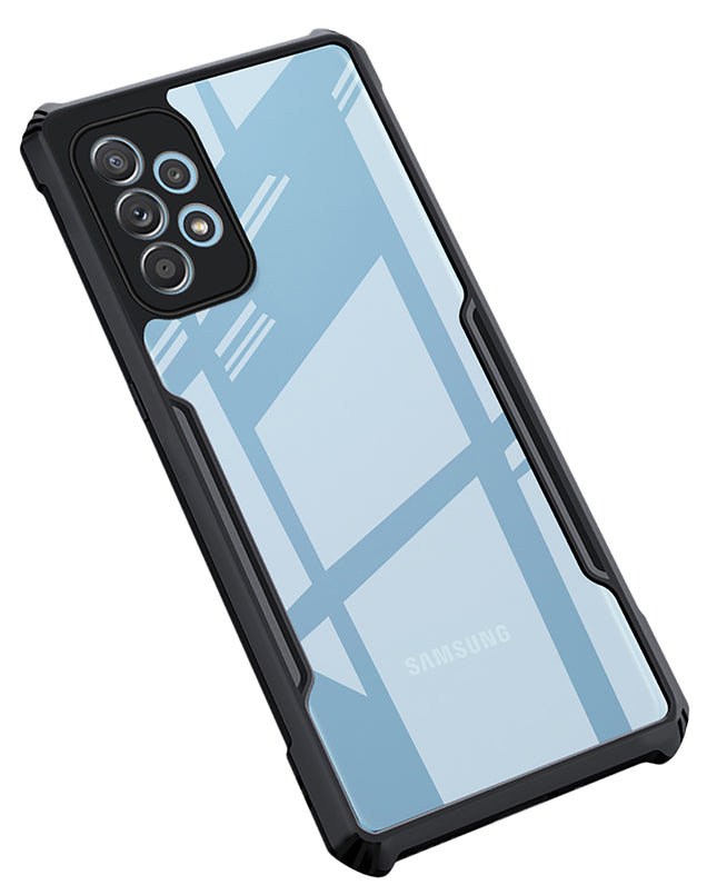 Beetle for Samsung Galaxy M32 (5G) Back Case, [Military Grade Protection] Shock Proof Slim Hybrid Bumper Cover (Black)