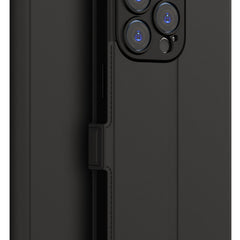 Kapa Noble Slim Magnetic Leather Flip Case Cover for Apple iPhone 14 Pro ,Card Holder Stand Leather Flip Wallet Case (Black) - Mobizang