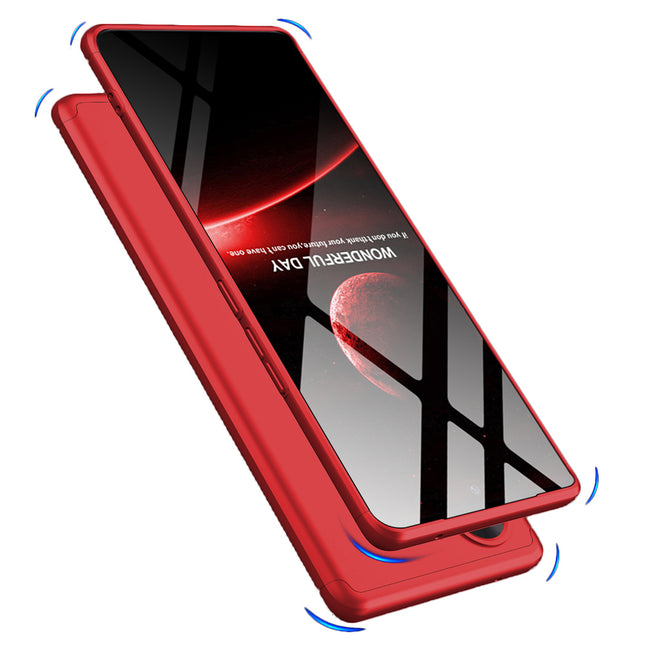 Kapa Double Dip Full 360 Protection Back Case Cover for Vivo V29E (Red)