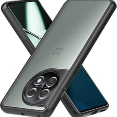 Kapa Shield Frosted Acrylic Back Shock Proof Case Cover for OnePlus 11 (Black) - Mobizang
