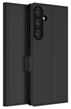 Kapa Noble Slim Magnetic Leather Flip Case Cover for Samsung Galaxy S24 | Card Holder Stand Leather Flip Wallet Case (Black) - Mobizang