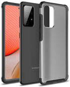 Shield Frosted Acrylic Back Shock Proof Case Cover for Samsung Galaxy A33 (5G) (Black) - Mobizang
