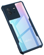 Kapa Beetle for IQOO NEO 6 (5G) Back Case, [Military Grade] Shockproof Slim Hybrid Clear Back Cover (Blue)