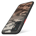 Camouflage Paper Thin Back Cover For Xiaomi Redmi Note 10 Pro /  Note 10 Pro Max , Super Slim Matte Translucent Full Protection Back Case (Black)