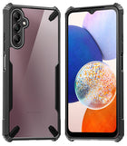 Kapa Bull Clear Back Cover for Samsung Galaxy A54 (5G) | [Military Grade Protection] Shock Proof Slim Hybrid Bumper Case (Black)