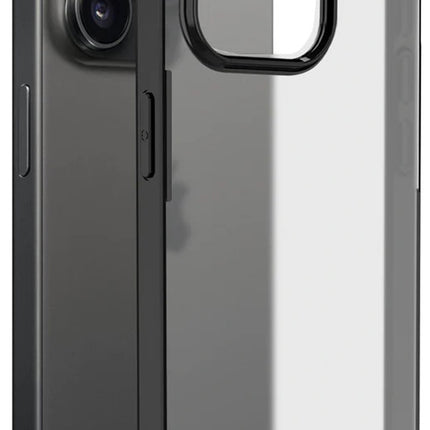 Kapa Shield Frosted Acrylic Back Shock Proof Case Cover for Apple iPhone 15 Pro Max (Black)