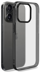 Kapa Shield Frosted Acrylic Back Shock Proof Case Cover for Apple iPhone 15 Pro Max (Black)