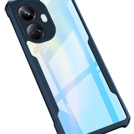 Kapa Beetle for Realme 10 Pro Plus Back Case | [Military Grade Protection] Shock Proof Slim Hybrid Bumper Cover (Blue)