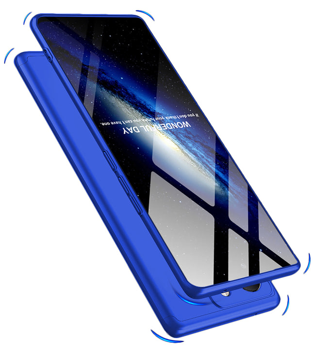 Kapa Double Dip Full 360 Protection Back Case Cover for Vivo V29 PRO (Blue)