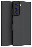 Kapa Noble Slim Magnetic Leather Flip Case Cover for Samsung Galaxy S21 FE (Black)