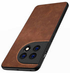 Kapa Tux Back Case for OnePlus 11 | Slim Leather Shockproof Camera Protection Back Cover (Brown)