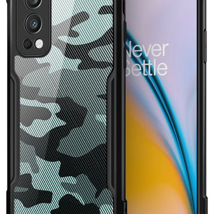 Beetle Camouflage for OnePlus Nord 2 (5G) / One Plus Nord 2 (5G) Back Case, [Military Grade Protection] Shock Proof Slim Hybrid Bumper Cover (Black)
