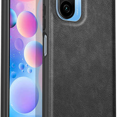 Tux Back Case for Mi 11X / Mi 11X PRO , Slim Leather Case with Soft Edge Shockproof Back Cover (Black) - Mobizang