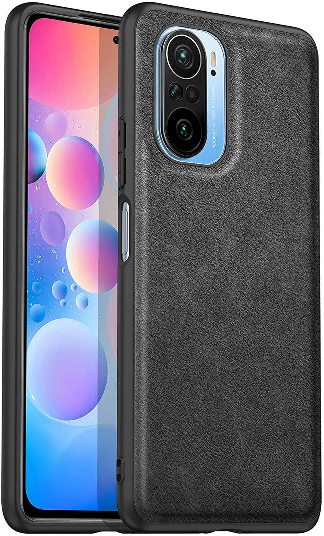 Tux Back Case for Mi 11X / Mi 11X PRO , Slim Leather Case with Soft Edge Shockproof Back Cover (Black) - Mobizang