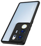 Kapa Hawkeye Clear Back Cover for Vivo V29 (5G) / Vivo V29 Pro (5G) | Camera Lens Protector Shockproof Slim Clear Case Cover (Black Sides) - Mobizang