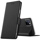 Noble Slim Magnetic & Card Holder Stand Leather Flip Case Cover for Apple iPhone 13 Pro Max (6.7) (Black)