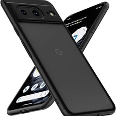 Kapa Shield Frosted Acrylic Back Shock Proof Case Cover for Google Pixel 8 (Black) - Mobizang